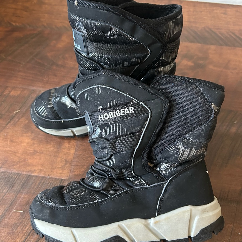 Hobibear Black Kids Winter Boots